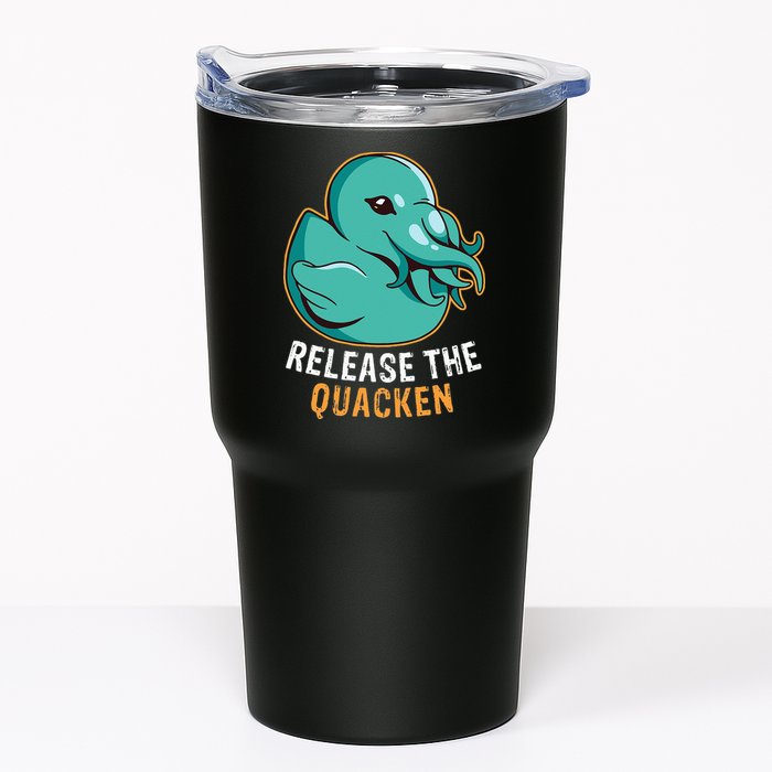 Release the Quacken a Funny Kraken Duck Tumbler