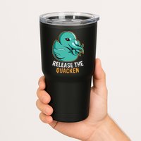 Release the Quacken a Funny Kraken Duck Tumbler