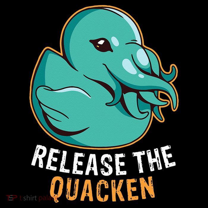 Release the Quacken a Funny Kraken Duck Toddler T-Shirt