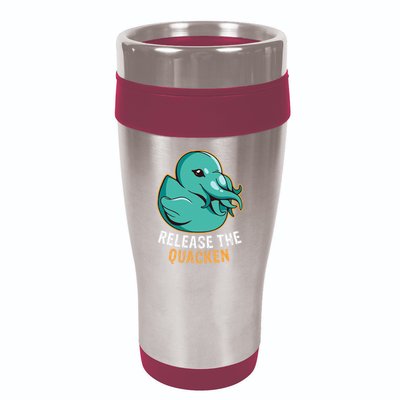 Release the Quacken a Funny Kraken Duck 16oz Travel Tumbler