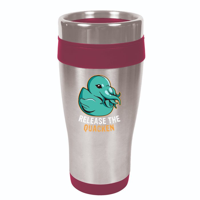 Release the Quacken a Funny Kraken Duck 16oz Travel Tumbler