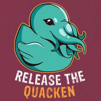 Release the Quacken a Funny Kraken Duck 16oz Travel Tumbler