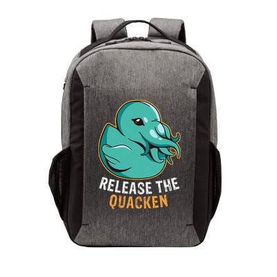 Release the Quacken a Funny Kraken Duck Vector Backpack