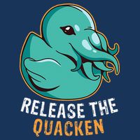 Release the Quacken a Funny Kraken Duck Infant Baby Jersey Bodysuit