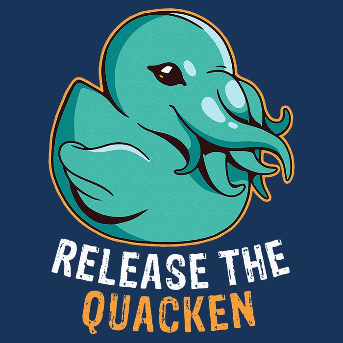 Release the Quacken a Funny Kraken Duck Infant Baby Jersey Bodysuit