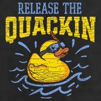Release The Quackin Rubber Duck 7 Panel Mesh Trucker Snapback Hat