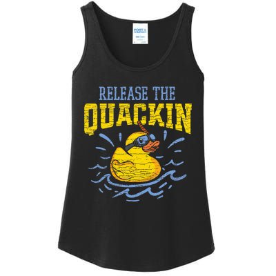 Release The Quackin Rubber Duck Ladies Essential Tank