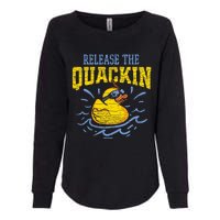 Release The Quackin Rubber Duck Womens California Wash Sweatshirt