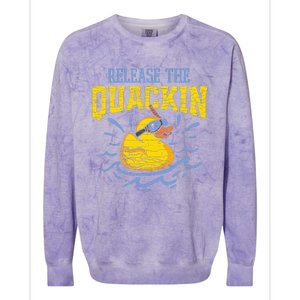 Release The Quackin Rubber Duck Colorblast Crewneck Sweatshirt