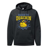 Release The Quackin Rubber Duck Performance Fleece Hoodie