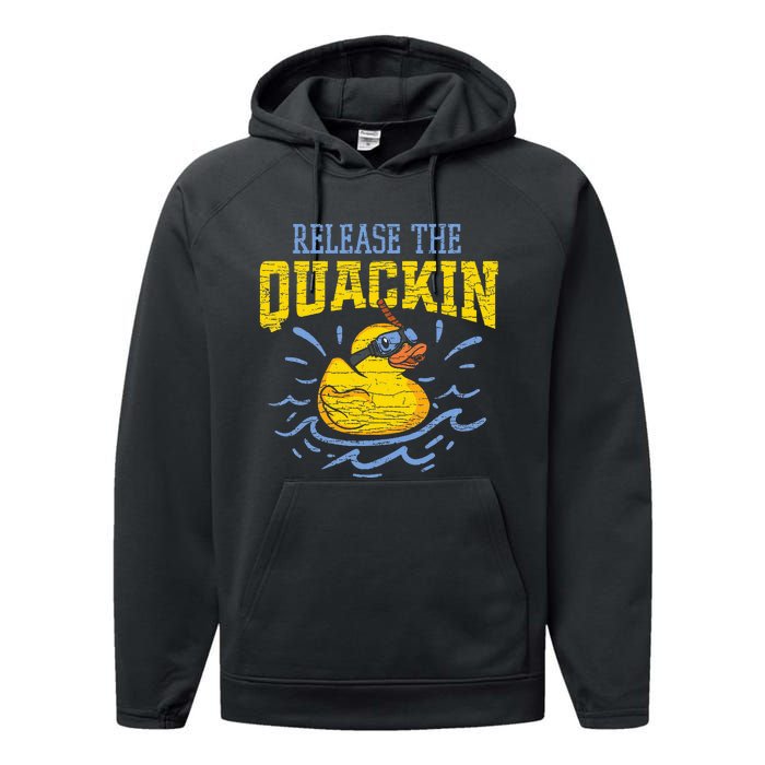 Release The Quackin Rubber Duck Performance Fleece Hoodie