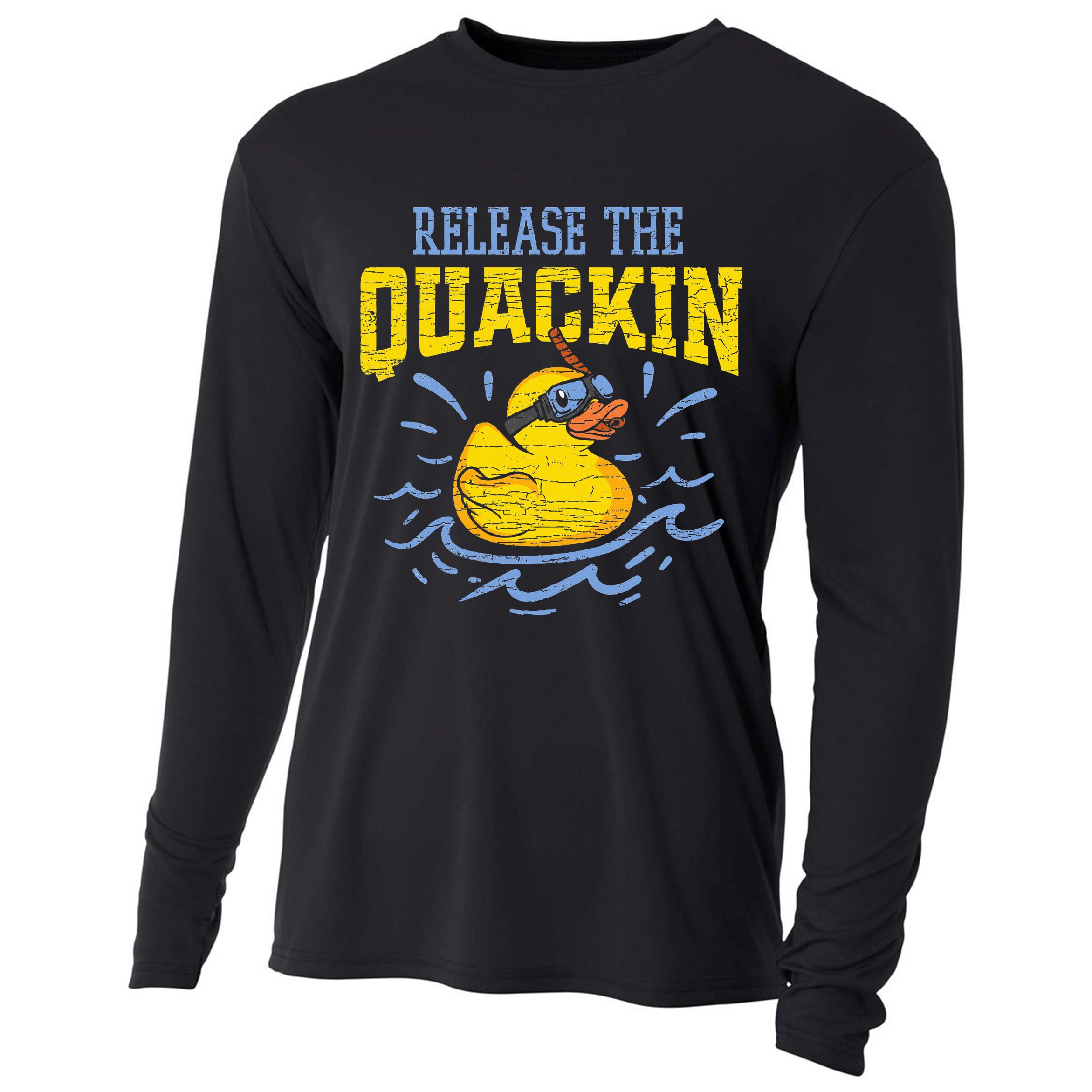 Release The Quackin Rubber Duck Cooling Performance Long Sleeve Crew