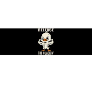 Release The Quackin Duck Gym Weightlifting Bodybuilder Bumper Sticker