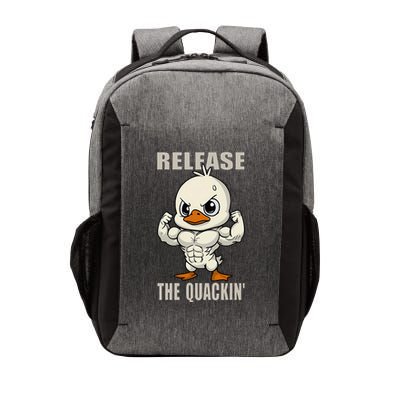 Release The Quackin Duck Gym Weightlifting Bodybuilder Vector Backpack