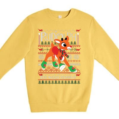 Rudolph The Rednosed Reindeer Christmas Special Sweater Premium Crewneck Sweatshirt