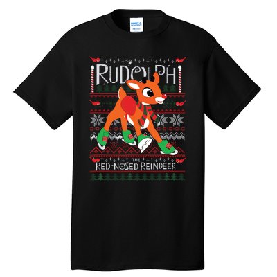 Rudolph The Rednosed Reindeer Christmas Special Sweater Tall T-Shirt