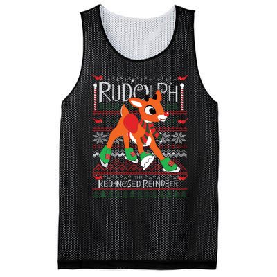 Rudolph The Rednosed Reindeer Christmas Special Sweater Mesh Reversible Basketball Jersey Tank