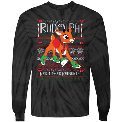 Rudolph The Rednosed Reindeer Christmas Special Sweater Tie-Dye Long Sleeve Shirt