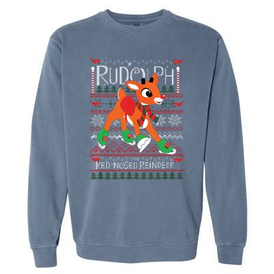 Rudolph The Rednosed Reindeer Christmas Special Sweater Garment-Dyed Sweatshirt