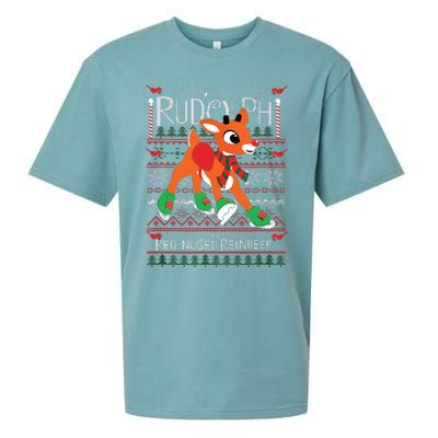 Rudolph The Rednosed Reindeer Christmas Special Sweater Sueded Cloud Jersey T-Shirt