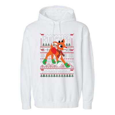 Rudolph The Rednosed Reindeer Christmas Special Sweater Garment-Dyed Fleece Hoodie