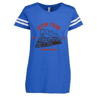 Retro Trains Enza Ladies Jersey Football T-Shirt