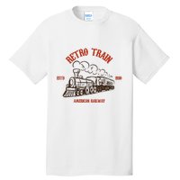 Retro Trains Tall T-Shirt