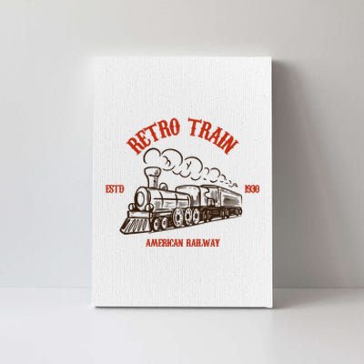 Retro Trains Canvas