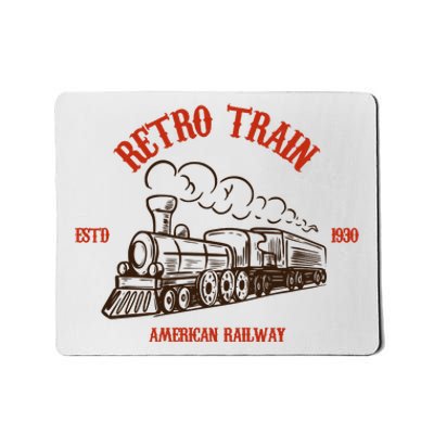 Retro Trains Mousepad