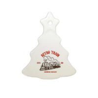 Retro Trains Ceramic Tree Ornament