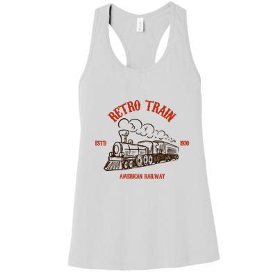 Retro Trains Women's Racerback Tank