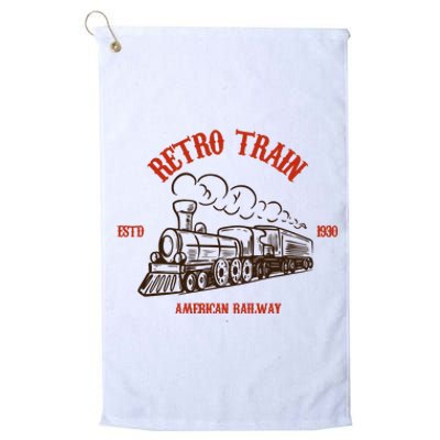 Retro Trains Platinum Collection Golf Towel