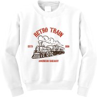 Retro Trains Kids Sweatshirt