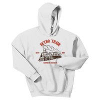 Retro Trains Kids Hoodie