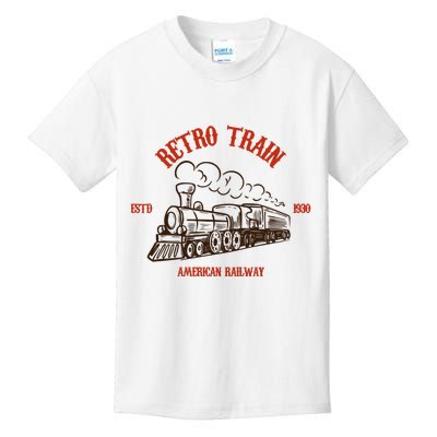 Retro Trains Kids T-Shirt