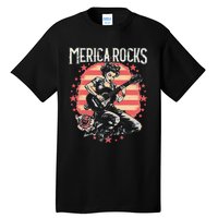 Rosie The Riveter 4th of July Country Rock Music Funny Tall T-Shirt