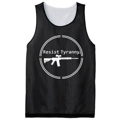 Resist Tyranny Rifle Libertarian Conservative Pro Gun 2A USA Mesh Reversible Basketball Jersey Tank