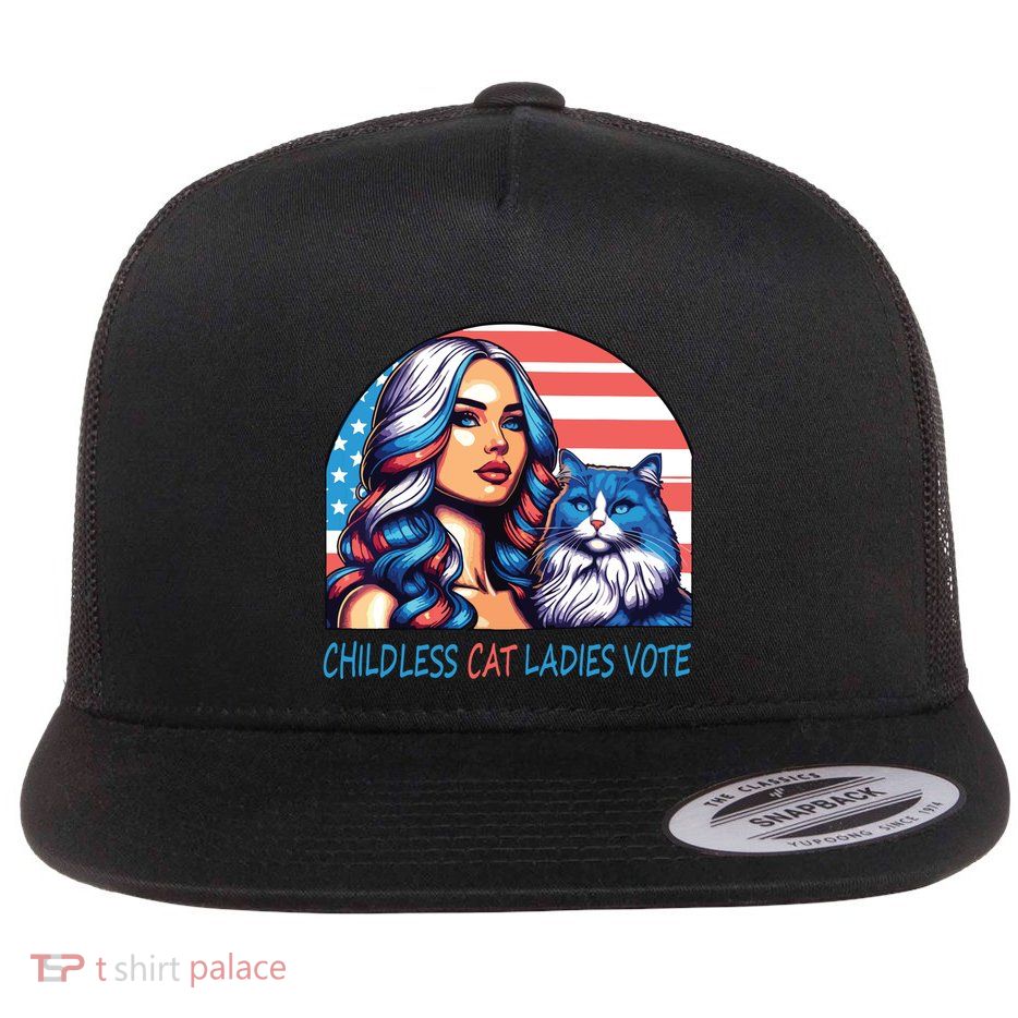 Rosie The Riveter Flat Bill Trucker Hat
