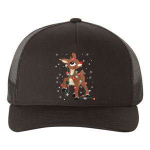 Rudolph The Red Nose Reindeer For and Christmas Fan Yupoong Adult 5-Panel Trucker Hat