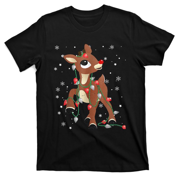 Rudolph The Red Nose Reindeer For and Christmas Fan T-Shirt