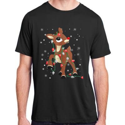 Rudolph The Red Nose Reindeer For and Christmas Fan Adult ChromaSoft Performance T-Shirt