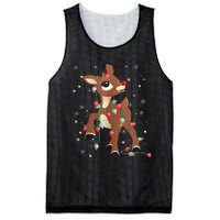 Rudolph The Red Nose Reindeer For and Christmas Fan Mesh Reversible Basketball Jersey Tank