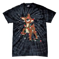 Rudolph The Red Nose Reindeer For and Christmas Fan Tie-Dye T-Shirt