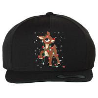 Rudolph The Red Nose Reindeer For and Christmas Fan Wool Snapback Cap