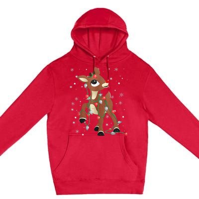 Rudolph The Red Nose Reindeer For and Christmas Fan Premium Pullover Hoodie