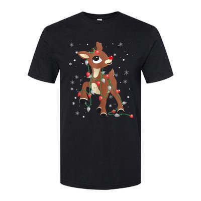 Rudolph The Red Nose Reindeer For and Christmas Fan Softstyle CVC T-Shirt