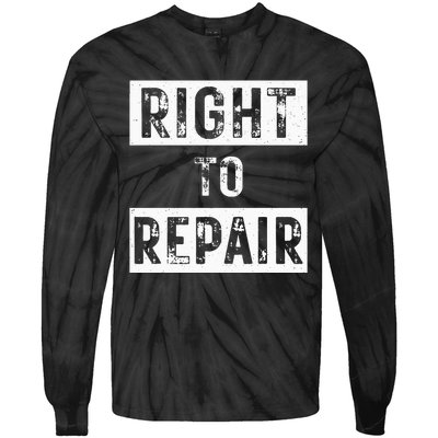 Right to Repair Tie-Dye Long Sleeve Shirt