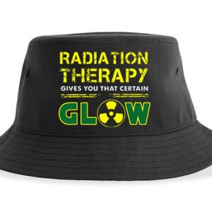 Radiation Therapy Radiation Therapist Funny Cancer Fighter Sustainable Bucket Hat