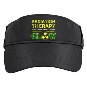 Radiation Therapy Radiation Therapist Funny Cancer Fighter Adult Drive Performance Visor