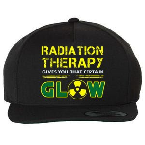 Radiation Therapy Radiation Therapist Funny Cancer Fighter Wool Snapback Cap